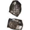 Image 1 : MEXICO, Mexico City, lot of two cob 4 reales, Philip V, assayers not visible, encrusted as found.