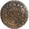 Image 2 : NETHERLANDS (United), Westfriesland, 6 stuivers, 1724.