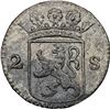 Image 1 : NETHERLANDS (United), Holland, 2 stuivers, 1724, NGC UNC details / saltwater damage (Shipwreck Blue 
