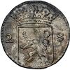 Image 1 : NETHERLANDS (United), Holland, 2 stuivers, 1724, NGC UNC details / saltwater damage (Shipwreck Blue 