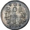 Image 2 : NETHERLANDS (United), Holland, 2 stuivers, 1724, NGC UNC details / saltwater damage (Shipwreck Blue 