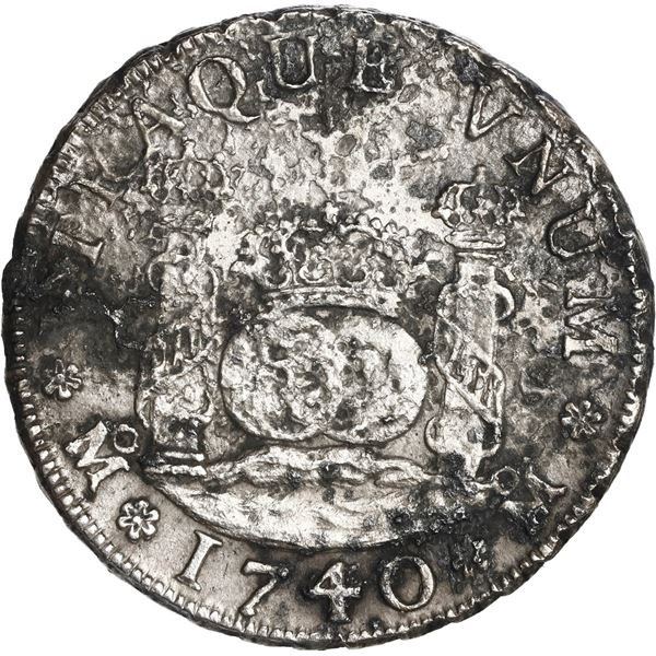 MEXICO, Mexico City, pillar 4 reales, Philip V, 1740/30 MF, ex-Brameld.