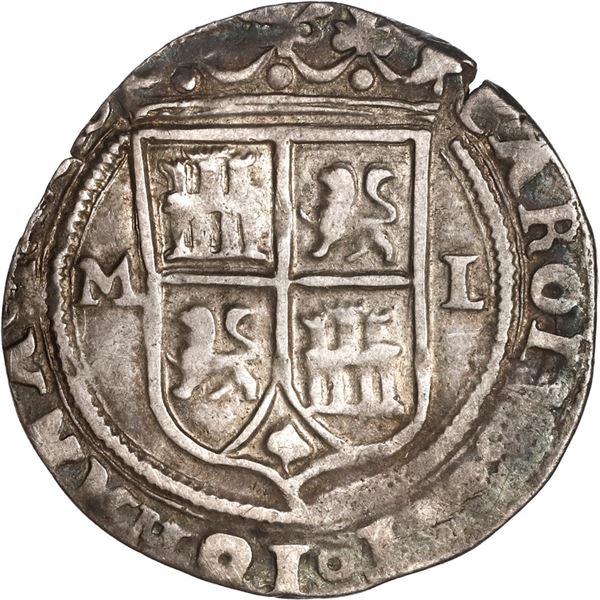 MEXICO, Mexico City, 1 real, Charles-Joanna, "Late Series," assayer L to right, mintmark M to left (