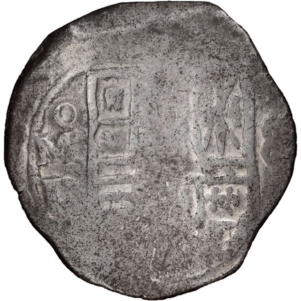 MEXICO, Mexico City, cob 8 reales, Philip IV, assayer D, PCGS VG8.