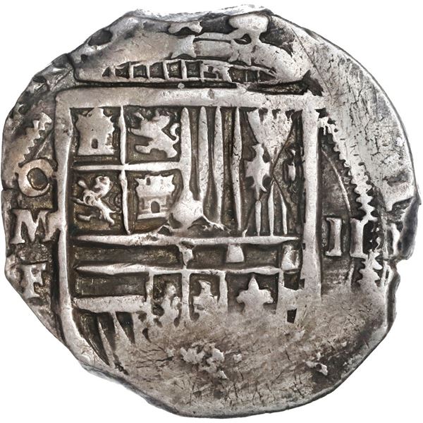 MEXICO, Mexico City, cob 2 reales, Philip III, assayer F, pre-dated type, ex-Hubbard.
