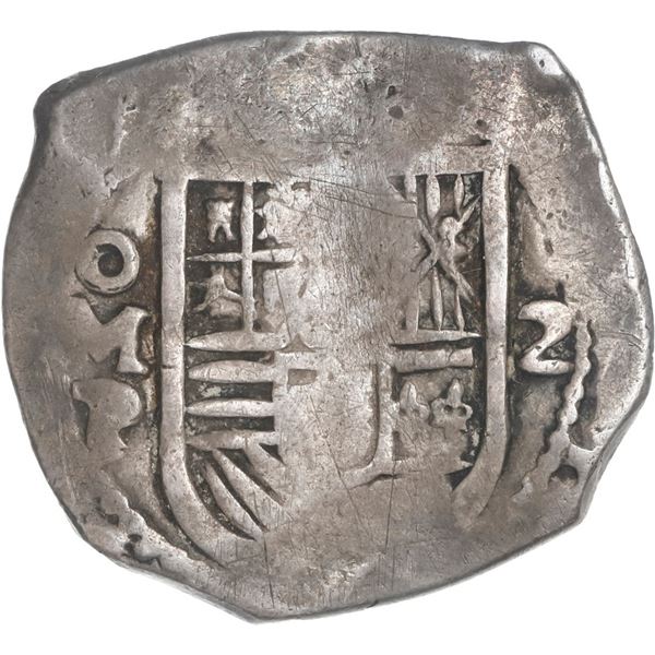MEXICO, Mexico City, cob 2 reales, Philip IV, assayer P, ex-Hubbard.