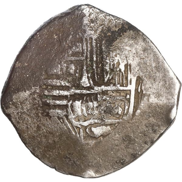 MEXICO, Mexico City, cob 2 reales, Philip IV or Charles II, assayer not visible.