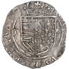 Image 1 : MEXICO, Mexico City, cob 1 real, Philip II, assayer O to left, mintmark oM to right, ex-Hubbard.