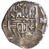 Image 1 : MEXICO, Mexico City, cob 1 real, Philip III, assayer F below denomination I to left, mintmark M to r