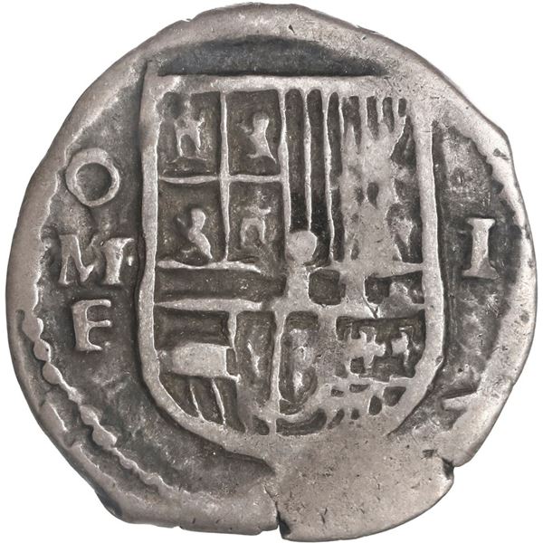 MEXICO, Mexico City, cob 1 real, Philip III, assayer F, ex-Hubbard.