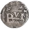 Image 1 : MEXICO, Mexico City, cob ½ real, Philip III, assayers F-oD, with F at top left, oM at top right, and