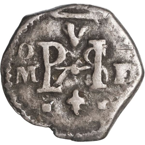 MEXICO, Mexico City, cob ½ real, Philip III, assayer D/F (ca. 1618), ex-Hubbard.