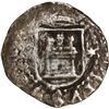 Image 1 : PERU, Lima, cob ¼ real, Philip II, assayer Diego de la Torre, * to right of castle.
