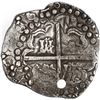 Image 2 : BOLIVIA, Potosí, cob 8 reales, 1628 T, "flat" lions.