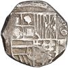 Image 1 : BOLIVIA, Potosí, cob 4 reales, Philip IV, assayer T (mid-1620s), quadrants of cross transposed.