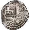 Image 1 : BOLIVIA, Potosí, cob 2 reales, Philip III, assayer R (curved leg).
