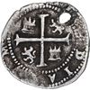 Image 2 : BOLIVIA, Potosí, cob ½ real, Philip II, assayer A.