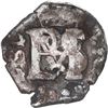 Image 1 : BOLIVIA, Potosí, cob ½ real, Philip IV, no assayer, nonsense lettering in legend, struck on a 1R pla