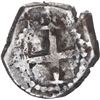 Image 2 : BOLIVIA, Potosí, cob ½ real, Philip IV, no assayer, nonsense lettering in legend, struck on a 1R pla