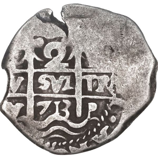 BOLIVIA, Potosí, cob 2 reales, 1713 Y, ex-Ponte.