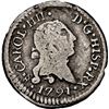 Image 1 : CHILE, Santiago, bust ¼ real, Charles IV (bust of Charles III), 1791, NGC F details / edge damage (V