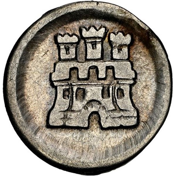 COLOMBIA, Bogotá, ¼ real, Ferdinand VI or Charles III, no date or mintmark or assayer (anepigraphic 
