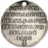 Image 2 : COLOMBIA, Bogotá, 2 reales-sized proclamation medal, Ferdinand VII, 1808, Nuevo Reino de Granada (Bo