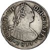 Image 1 : COLOMBIA, Popayán, bust 2 reales, Ferdinand VII (bust of Charles IV), 1811 JF, NGC VF 35, ex-Becerra