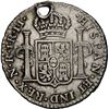 Image 2 : COLOMBIA, Bogotá, bust 1 real, Charles IV, 1797 JJ, NGC VF details / holed, ex-Becerra.