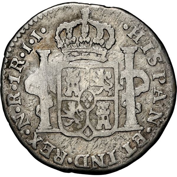 COLOMBIA, Bogotá, bust 1 real, Charles IV, 1804 JJ, NGC G details COLOMBIA, Bogotá, bust 1 real, Charles IV, 1804 JJ, NGC G details