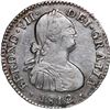 Image 1 : COLOMBIA, Bogotá, bust 1 real, Ferdinand VII (bust of Charles IV), 1812 JF, ex-Becerra.