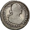 Image 1 : COLOMBIA, Bogotá, bust 1 real, Ferdinand VII (bust of Charles IV), 1816 FJ, NGC VG 8, ex-Becerra.