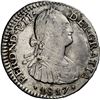 Image 1 : COLOMBIA, Bogotá, bust 1 real, Ferdinand VII (bust of Charles IV), 1817 FJ, NGC VF details / obv scr