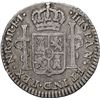 Image 2 : COLOMBIA, Bogotá, bust 1 real, Ferdinand VII (bust of Charles IV), 1818 FJ, NGC VF 25, ex-Becerra.