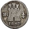 Image 1 : COLOMBIA, Bogotá, ¼ real, 1800, NGC G 4, ex-Becerra.