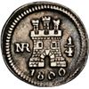 Image 1 : COLOMBIA, Bogotá, ¼ real, 1800/799, NGC XF details / cleaned, ex-Becerra.