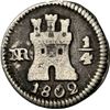 Image 1 : COLOMBIA, Bogotá, ¼ real, 1802, NGC VG details / rev scratched, ex-Becerra.