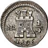 Image 1 : COLOMBIA, Bogotá, ¼ real, 1806, NGC VF 35, ex-Becerra.