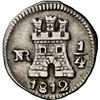 Image 1 : COLOMBIA, Bogotá, ¼ real, 1812, NGC VF 35, ex-Becerra.
