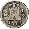 Image 1 : COLOMBIA, Bogotá, ¼ real, 1812, NGC VG 8, ex-Becerra.