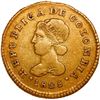 Image 1 : COLOMBIA, Popayán, gold 1 escudo, 1825/4 FM, ex-JEAS.