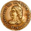 Image 1 : COLOMBIA, Bogotá, gold 1 peso, 1839 RS, rare, ex-JEAS.