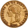 Image 1 : COLOMBIA, Bogotá, gold 10 pesos, 1858/7, ex-JEAS.