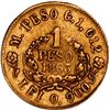 Image 2 : COLOMBIA, Medellín, gold 1 peso, 1863, ex-JEAS.