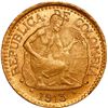Image 1 : COLOMBIA, Medellín, gold 5 pesos, 1913, ex-JEAS.