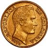 Image 1 : COLOMBIA, no mintmark, gold 5 pesos, 1919, 191/191 in date, ex-JEAS.