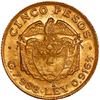 Image 2 : COLOMBIA, Medellín, gold 5 pesos, 1920, 20/20 in date, mintmark A to right, ex-JEAS.