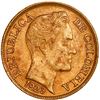 Image 1 : COLOMBIA, Bogotá, gold 5 pesos, 1923, mintmark B over retrograde B, ex-JEAS.