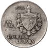 Image 2 : CUBA, struck at the Philadelphia mint, 1 peso ("ABC" peso), 1935, PCGS XF45.
