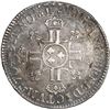 Image 2 : FRANCE, mint uncertain, half ecu, Louis XIV, 1704, struck over a half ecu of 1701.